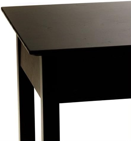 Convenience Concepts American Heritage End Table with Drawer and Shelf, Black