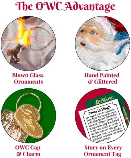 Old World Christmas Flamingo Glass Blown Ornament for Christmas Tree, Handcrafted Holiday Decoration, Wildlife Animal Collection