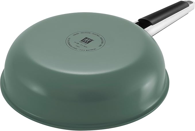ZWILLING Pure 11-inch Stainless Steel Fry Pan, Green