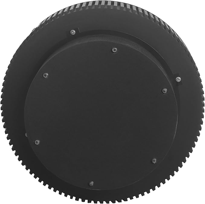 31.5" Round Coffee Table with Hidden Storage Compartment, Modern Handcraft Fluted Drum Coffee Table, Wooden Circle Center Table Cocktail Tea Table with Sturdy Pedestal for Living Room, Black