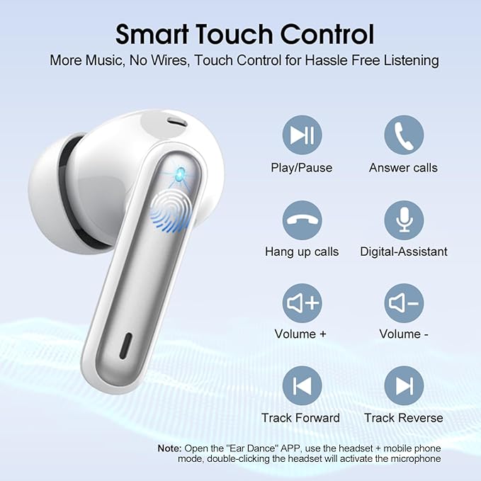 Ai Translation Earbuds Real Time, Simultaneous Interpretation Translator Earbuds with 6 Translation Modes/164 Languages, No Subscription Translatior Headphones, Ivory White