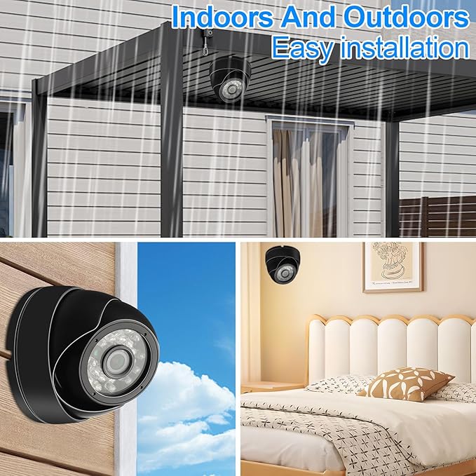 MMlove 2MP USB Dome Camera 1080P 30FPS Night Vision Security Camera Waterproof 3.6mm Wide Angle with IR Cut & IR LED USB Surveillance Security Camera Plug&Play Outdoor Indoor Metal Housing PC Webcam