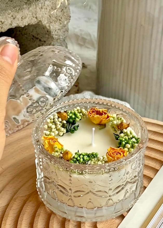 Handmade Scented Candle, Cedar Candles for Home Scented, 4.2 oz Cotton Wicked Candle Gifts for Women&Men, Natural Soy Beeswax Candles,Llight Fragrance Candle 24 Hours Long Burning, Gifting Idea