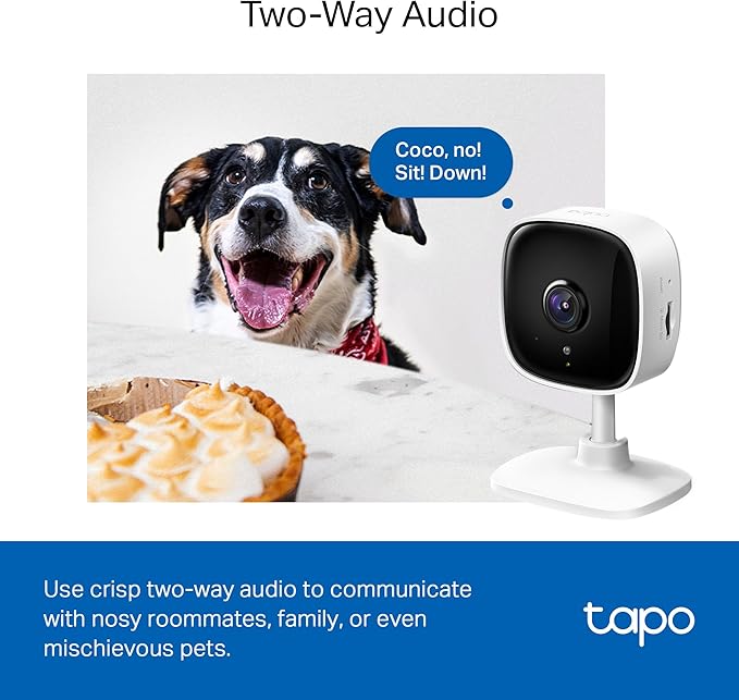 Tapo 1080P Indoor Security Camera for Baby Monitor, Pet Camera w/Motion Detection, 2-Way Audio Siren, Night Vision, Cloud & SD Card Storage, Works w/Alexa & Google Home, Plug-in, C100(4-Pack)