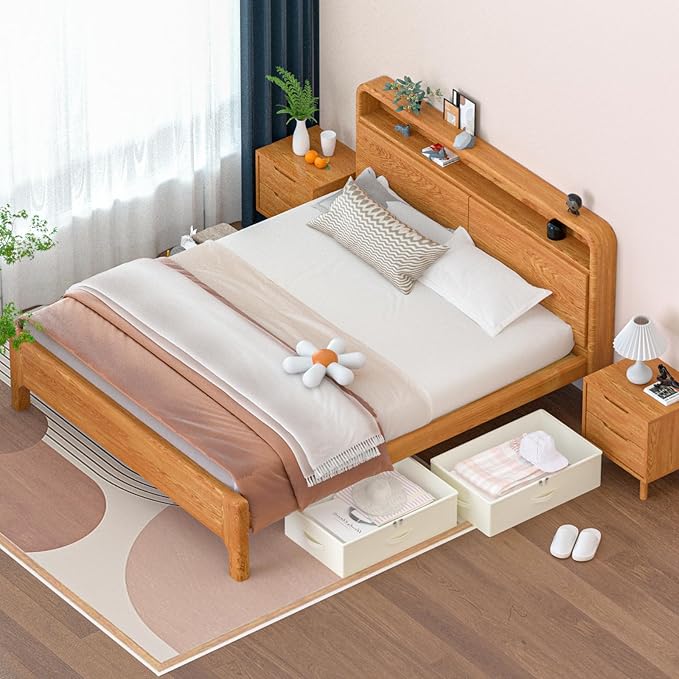 Under Bed Storage with Wheels, No Assemble Required 10 inches height Under Bed Storage bins,Large capacity Rolling Under bed Shoe Storage containers,dorm under bed storage drawers