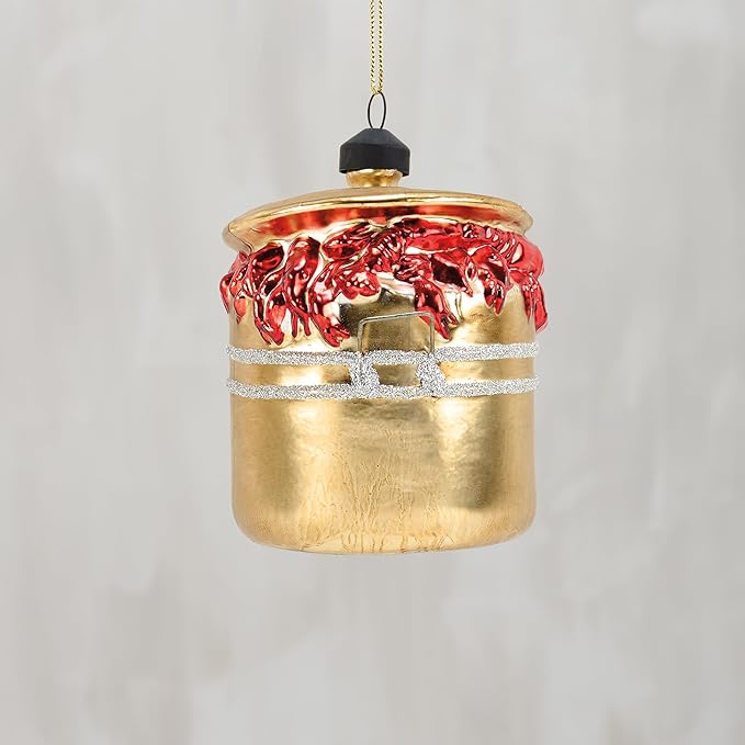 Primitives by Kathy Glass Lobster Boil Ornament Christmas Ornament Holiday Décor Hanging Tree Decorations Festive Old World Vintage Style Themed Gift