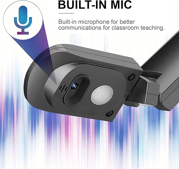JOYUSING V500S 8MP Document Camera for Teachers, USB Visualiser for A3 Size, LED Light, AutoFocus, OCR for Windows, Classroom Presentation, Remote Teaching, Web Conferencing, Mac, Windows, Chromebook