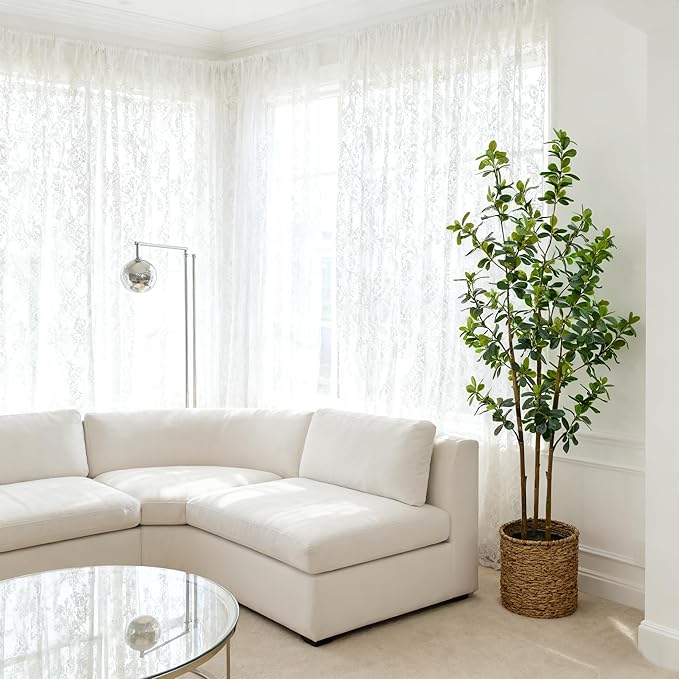 Premium 3 Main Trunks 5 ft Faux Black Olive Tree, Realistic Olive Trees Artificial Indoor, Low-Maintenance Fake Tree, Ideal Artificial Tree for Home Office Décor