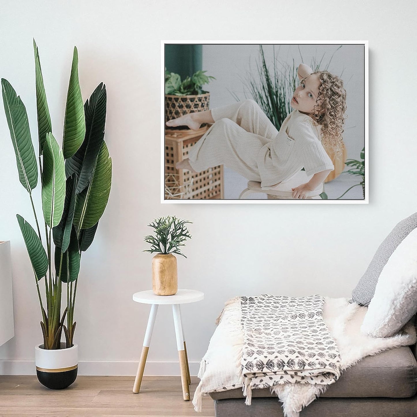 Personalized Custom Canvas Prints: Photo On Canvas (White, 11x14) Transform Your Photos into Stunning Framed Wall Art Digitally Printed Photo To Canvas Ideal for Home Decor, Gifts Keepsakes.