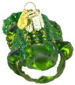 Old World Christmas Alligator Glass Blown Ornament for Christmas Tree, Handcrafted Holiday Decoration, Wildlife Animal Collection