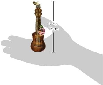 Old World Christmas Ornaments: Ukulele Glass Blown Ornaments for Christmas Tree (38040)
