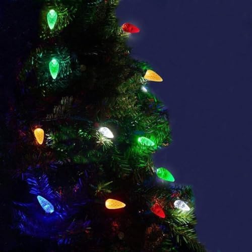 Anycosy Christmas Lights C6, 32.8 Ft 100 LEDs Strawberry Battery Operated Strings Lights 8 Modes & Timer for Xmas Tree Garland Garden Patio Indoor Outdoor Christmas Decorations