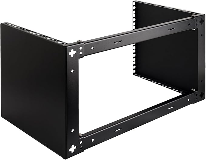 RackPath 6U Wall Mount Network Rack - Patch Panel Bracket for Server and Network Equipment – 11.25 inch Deep – Heavy Duty 150lbs Capacity