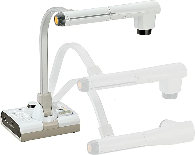 Elmo 1380 Model TT-12G Interactive Document Camera, 4K Ultra HD, 12MP 1/2.3" Image Sensor, 12x Optical Zoom, 16x Digital Zoom, Built-in SD Card Slot, Multiple Outputs with 1317 CRA-2 Wireless Tablet