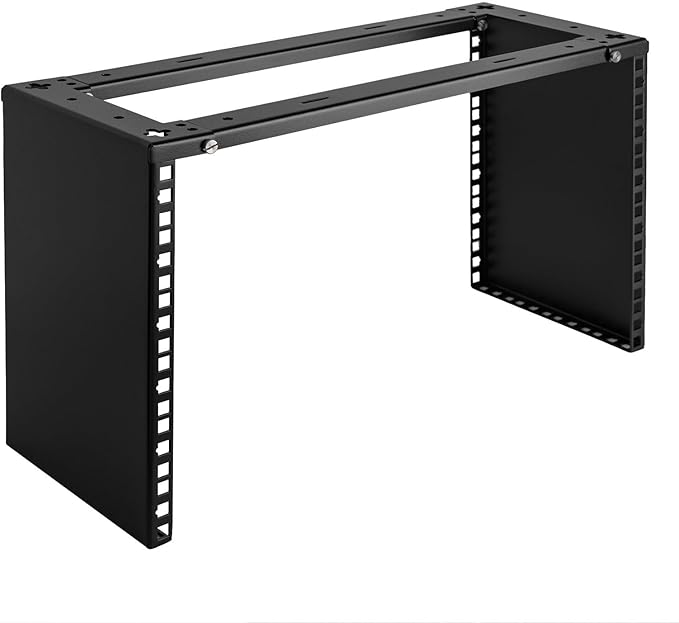 RackPath 4U Wall Mount Network Rack - Patch Panel Bracket for Server and Network Equipment – 11.25 inch Deep – Heavy Duty 150lbs Capacity