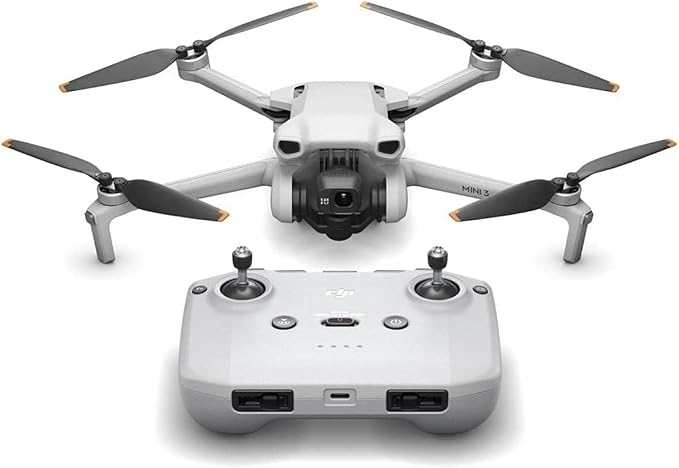 DJI Mini 3, Drones with Camera for Adults 4K, 38-min Flight Time, up to 32800ft (10km) Video Transmission, True Vertical Shooting, GPS Auto Return Integrated, Mini Drone with Camera for Beginners