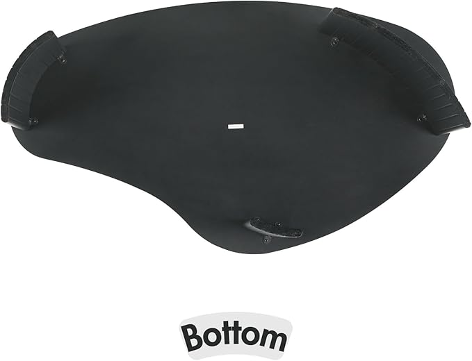 Modern Black Wood Coffee Table 47.25 Inch for Living Room, Sturdy Center Table with Irregular Mango Top and Fluted Legs for Small Apartment
