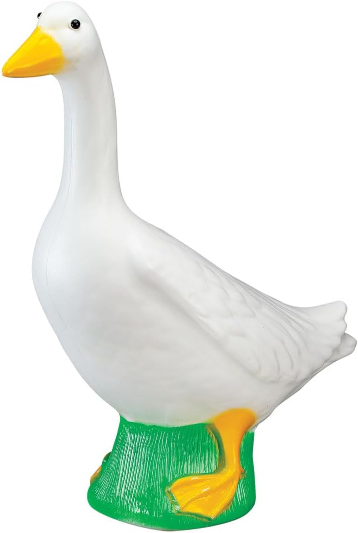 Fox Valley Traders Gaggleville Porch Goose Baby Statue – Charming 17" Outdoor Decorative Figurine for Garden, Patio, or Entryway Accent