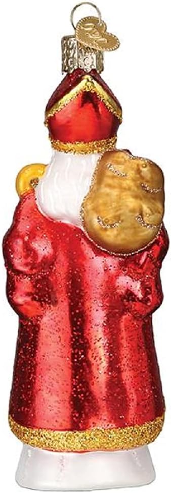 Old World Christmas Ornaments St. Nicholas Glass Blown Ornaments for Christmas Tree