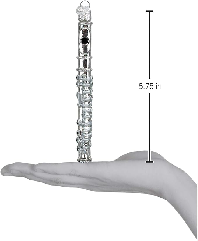 Old World Christmas Ornaments: Flute Glass Blown Ornaments for Christmas Tree (38036)