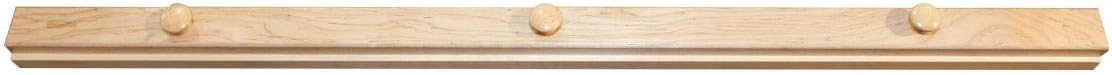 RRD Quilt Hanger for Wall for Display (30") Amish Made Wooden Quilt Rack Wall Mount - Rustic Tapestry Quilt Wall Hangers (Maple Wood, Natural Stain, 30" Long)