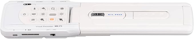Elmo 1450 Model MX-P3 Document Camera, 16x Zoom in True 4K Ultra HD, HDMI/RGB/USB 3.0 Outputs, 13M CMOS Image Pick-up Device, 4160x3120 Effective Pixels, 16x Digital Zoom, 0°/180° Image Rotation