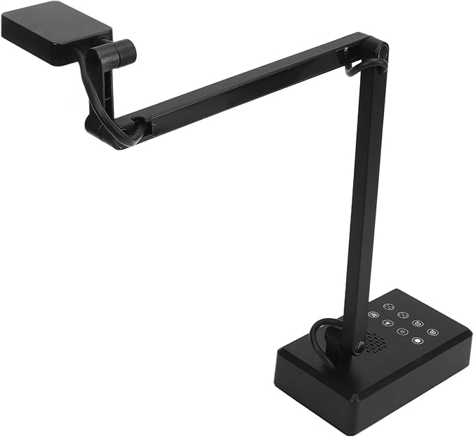 USB Document Camera, 4K 16MP Document Webcam Adjustable Angle USB Doc Camera for Teachers, Classroom, Live Demo, Web Conferencing, Distance Learning, Remote Teaching