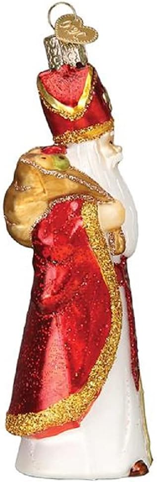 Old World Christmas Ornaments St. Nicholas Glass Blown Ornaments for Christmas Tree