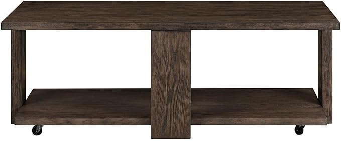 Liberty Furniture Harrison Cocktail Table for Living Room - Espresso Brown Oak