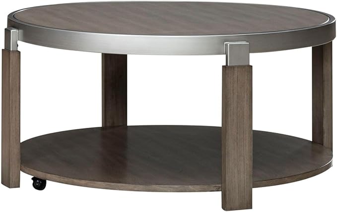 Liberty Furniture Sutton 3 Piece Set for Living Room - Cocktail Table, 2 End Tables - Bleached Sand