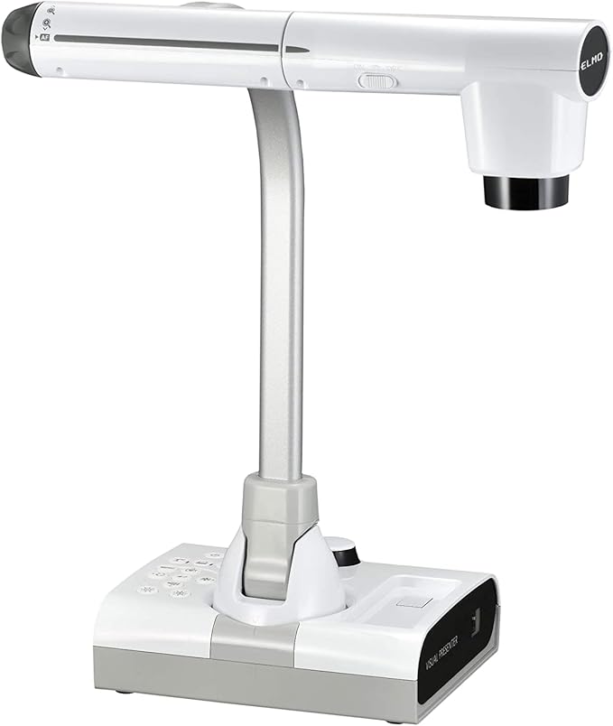 Elmo 1379 Model TT-12W STEM-CAM Visual Presenter, Document Camera with 192x Zoom (12x Optical/16x Digital), 1/2.3" CMOS Sensor, 3.4 Megapixel, 30 Fps, HDMI in/Out, RGB, USB, Ethernet, Wi-Fi