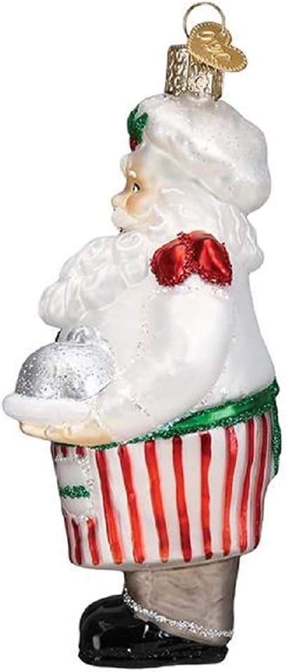 Old World Christmas Ornaments Chef Santa Glass Blown Ornaments for Christmas Tree