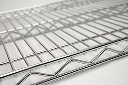 Omega Products Corporation 30" Deep x 48" Wide x 20" High Chrome Mobile Dunnage Rack