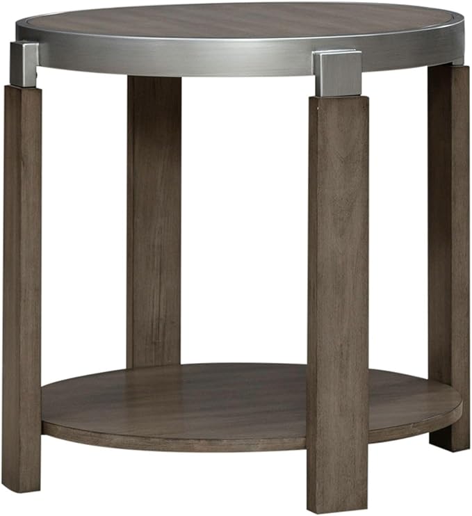 Liberty Furniture Sutton End Table for Living Room - Bleached Sand