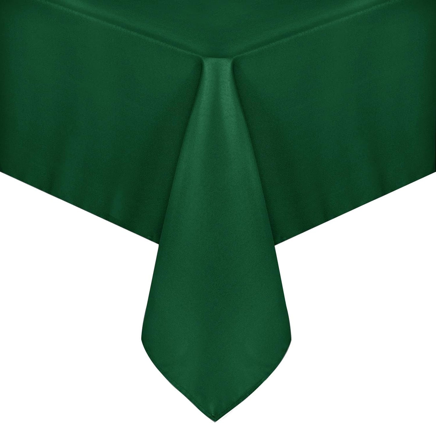sancua Rectangle Tablecloth - 60 x 102 Inch - Stain and Wrinkle Resistant Washable Polyester Table Cloth, Decorative Fabric Table Cover for Dining Tables, Buffet Parties and Christmas, Hunter Green