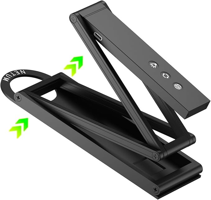 NETUM Document Camera & Webcam 4K with Microphone, USB Visualiser, 3-Level Touch LED, AutoFocus, Image Invert, Fold, for Windows - Remote Teaching & Live Demo (SD-1300)