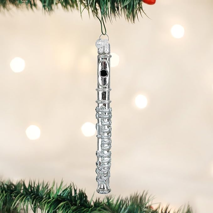 Old World Christmas Ornaments: Flute Glass Blown Ornaments for Christmas Tree (38036)