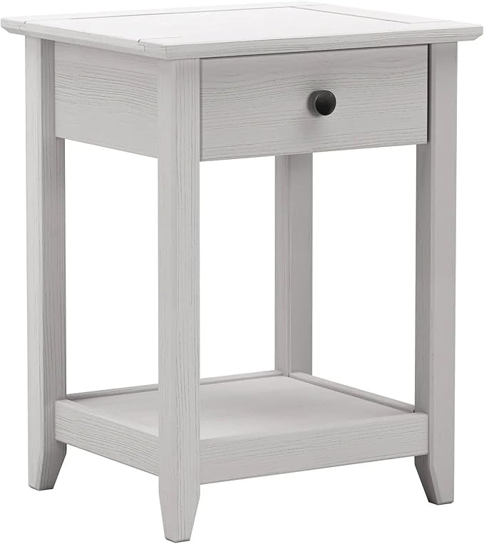 Greenport End Table - Brushed White
