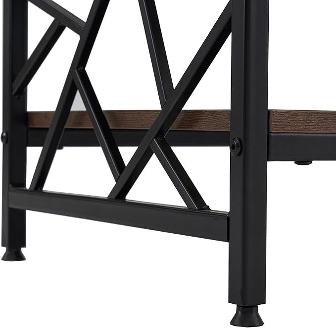 ivinta Lift Top Coffee Table with Storage, Lift Up Wooden Center Table with Lockable Wheels and Hidden Compartment for Living Room Home Office 1150 (Rustic Brown)