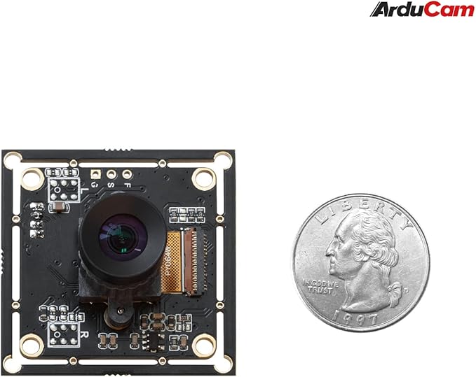 Arducam 2MP Global Shutter USB Camera, 50fps OV2311 Monochrome UVC Webcam Module with Low Distortion M12 Lens Without Microphones, Compatible with Windows, Linux, Android and Mac OS