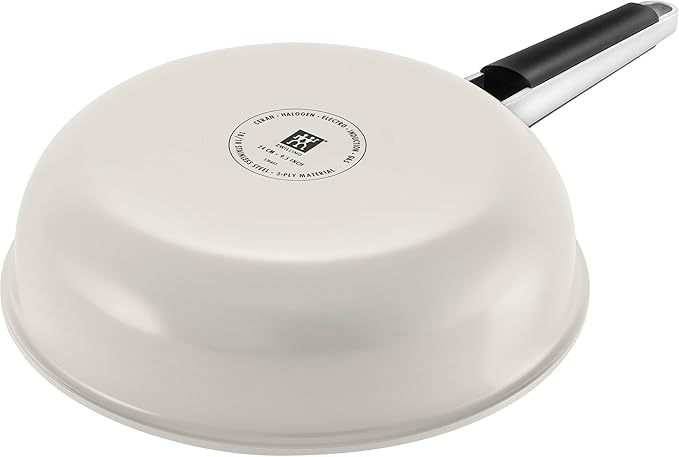ZWILLING Pure 11-inch Stainless Steel Fry Pan, Ivory