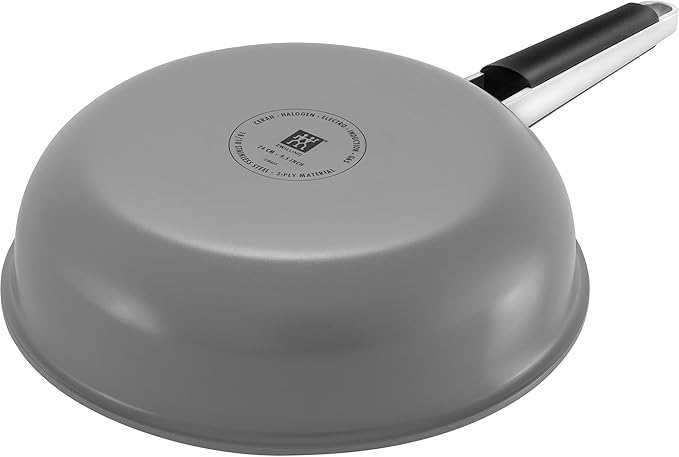 ZWILLING Pure 11-inch Stainless Steel Fry Pan, Grey