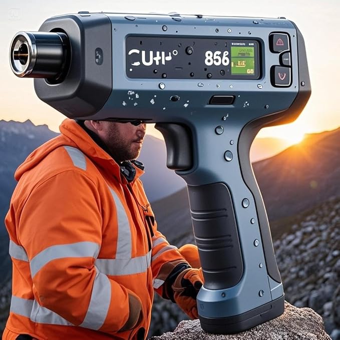 Professional Portable XRF Spectrometer Analyzer - Handheld Metal Alloy Analyzer for Mining, Metallurgy, Recycling | 35+ Element Detection | IP54 Waterproof | with Calibration Certificate