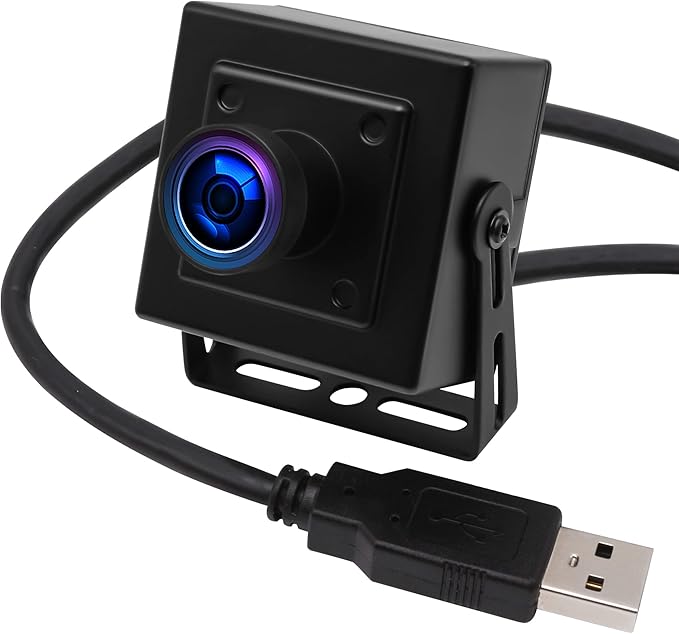 SVPRO 5MP 30FPS USB Camera IMX335 Sensor Fisheye Webcam for 3D Printer, Laser Engraver, Machine Vision, Industrial Camera, Security Monitoring(M12 Lens, USB Plug & Play for Windows/Mac/Linux/Android)