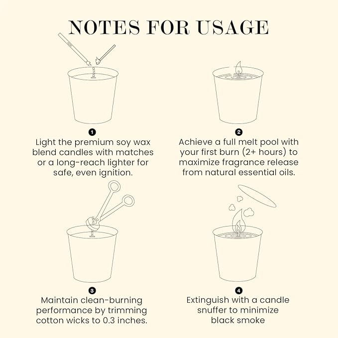 M&SENSE Natural Soy Candle| Espresso Love | 16.6 oz, 95H Burn | Minimalist Christmas Scented Candle for Relaxation, Gifting, Home Décor | for Bedroom, Office, Party Large