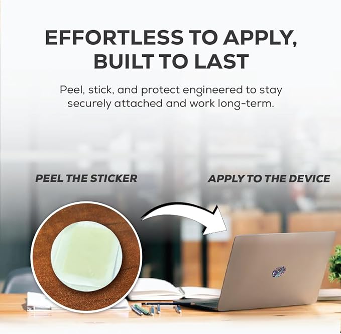Pack of 6 EMF Stickers for Cell Phone- 5G Ready Harmonizer Stickers Proudly Made in USA for Cell Phones, Laptops or Tablets- EMF mega Shield for All Electronic Devices (Healing River)