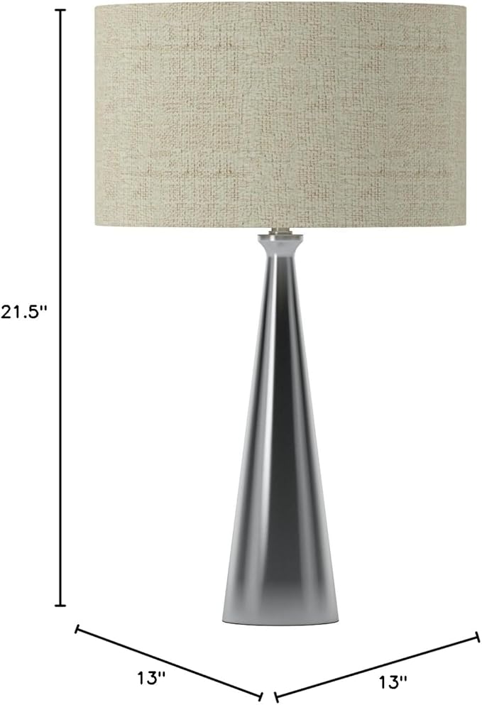 Adesso 1517-01 Linda 21.5" Table Lamp, Black, Smart Outlet Compatible