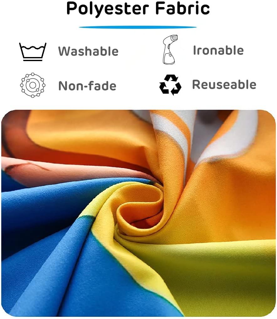 Loccor Tie Dye Tapestry Fabric Colorful Rainbow Spiral Tie Dye Hippie Theme Wall Hanging Decor LGBT Gay Pride Banner Birthday Party Decorations Home Bedroom Decor 80Lx60W Inches
