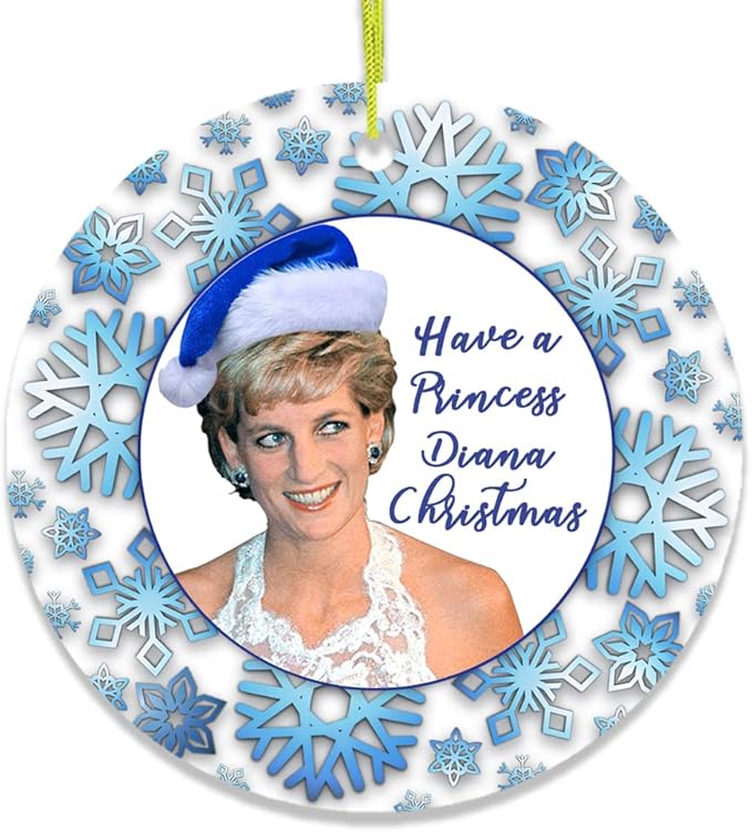 Pop Culture, Movie, and Music Themed Trendy Christmas Ornaments - Have a Princess Diana Christmas Ornament