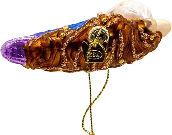 Kurt Adler 4.5" Bellissimo Glass Mermaid Ornament.